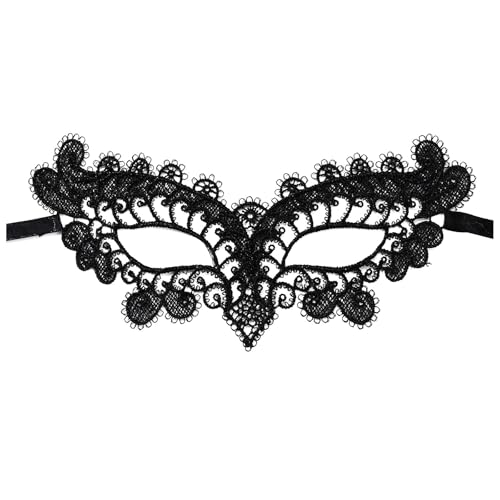 Gefomuofe Venezianischen Masquerade Maske Spitze Karneval-Maske Handgefertigte Venezianische Maske Maskerade Augenmaske Vintage Antike Masken Augenmaske für Karneval Abendkleid Tanz Ball Party von Gefomuofe