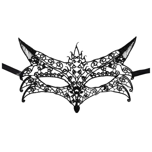 Gefomuofe Venezianischen Masquerade Maske Spitze Karneval-Maske Handgefertigte Venezianische Maske Maskerade Augenmaske Vintage Antike Masken Augenmaske für Karneval Abendkleid Tanz Ball Party von Gefomuofe