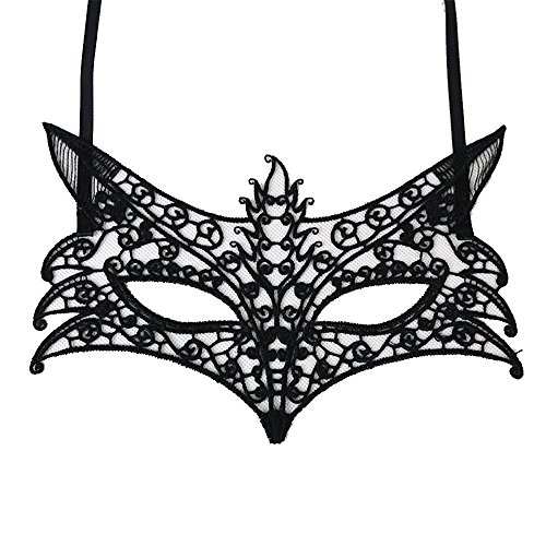 Gefomuofe Venezianischen Masquerade Maske Vintage-Halloween-Kostüm Karneval-Maske Schwarze Federmaske Rabenmaske Römisch Griechisch Herren Venezianische für Karneval Fasching Halloween Cosplay von Gefomuofe