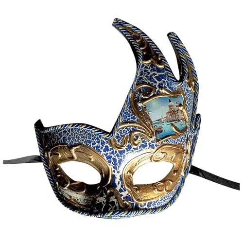 Venezianische Maske Damen Vintage-Halloween-Kostüm Karneval-Maske Karneval Dekorationen Venezianische Masken Vintage Antike Masken Augenmaske Retro Karneval Fasching Halloween Cosplay Kostüm von Gefomuofe