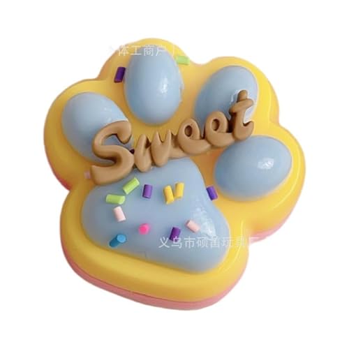 Gehanico Handgefertigtes Katzenpfoten-Bär Squishy Fidget Toys Silikon Squeeze Toys für Stressabbau Kawaii Squeeze Toys PVC Sensorisches Spielzeug Silikon Squishy Toys (1 Stück) von Gehanico