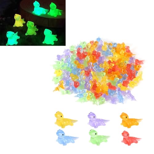 Mini Glow Eidechse Cute Resin Eidechse Luminous Lizards Landscape Decorations Resin Animal Tiny Resin Animals for Miniature Garden Landscape Dollhouse Potted DIY (120PCS) von Gehanico