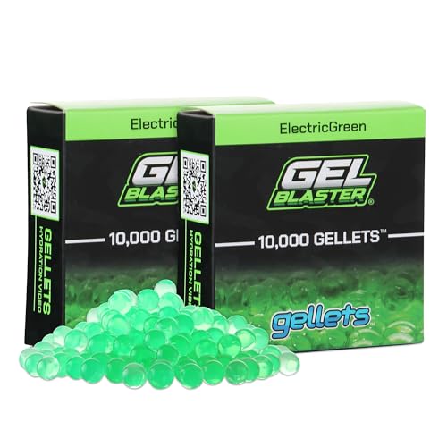 Gel Blaster 20.000 Gellets Nachfüllmunition - Grün, Hergestellt für Gel Blaster - Ungiftige, wasserbasierte Gelkugeln - Speziell für Gel Blaster hergestellt, für Personen ab 14 Jahren von Gel Blaster