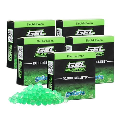 Gel Blaster 50.000 Gellets Nachfüllmunition - Grün, Hergestellt für Gel-Blaster - Ungiftige, auf Wasser basierende Gelkugeln - Speziell für Gel-Blaster hergestellt, für Personen ab 14 Jahren von Gel Blaster