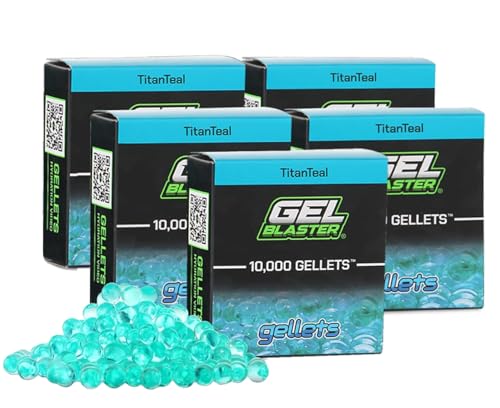 Gel Blaster 50.000 Gellets Nachfüllmunition - Türkis, Hergestellt für Gel Blaster - Ungiftige, wasserbasierte Gelkugeln - Speziell für Gel Blaster hergestellt, für Personen ab 14 Jahren von Gel Blaster