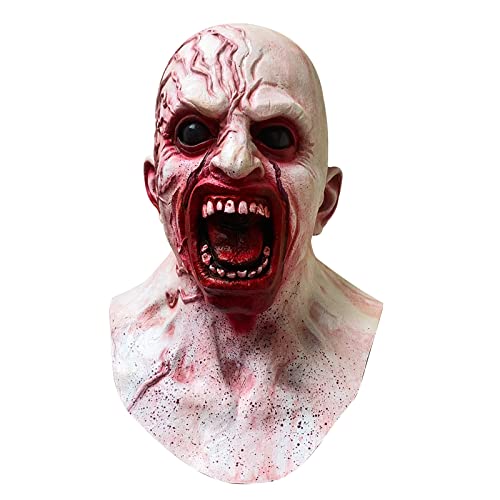 Gelb&Schwarz Halloween Alien Big Mouth Halloween Kopfbedeckung Gruselige Alien Person *1 Halloween Gruselige Kopfbedeckung Gabel Kopfbedeckung Cosplay Party Requisiten Clown Maske (wie abgebildet), von Gelb&Schwarz