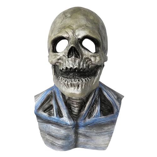 Gelb&Schwarz Halloween-Rollenspiel-Requisiten, Halloween-Pullover, Maske (Blau, 44 x 26 cm) von Gelb&Schwarz