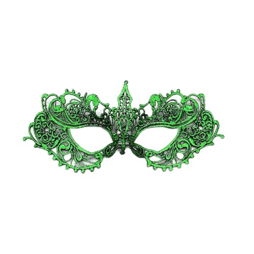 Gelb&Schwarz Lace Masquerade Eye Feminine Elastic Suitable For Masquerade Carnival Birthday Costume Party Masks Adults (D-Green, One Size) von Gelb&Schwarz