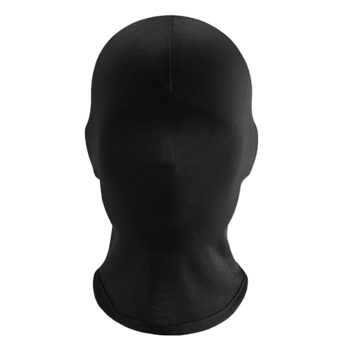 Gelb&Schwarz Mund- und Augenmaske, Stretch-Stoff, Cosplay, gruselige Maske (C-Schwarz, 32 x 25 x 1) von Gelb&Schwarz