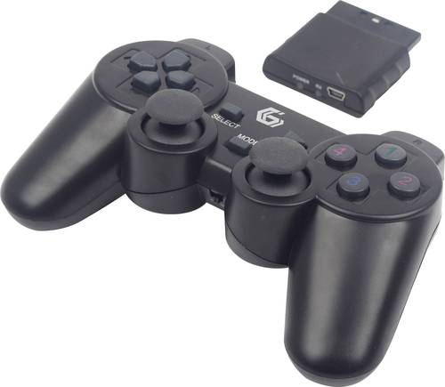 Gembird JPD-WDV-01 Gamepad PC, PlayStation 2, PlayStation 3 Schwarz von Gembird