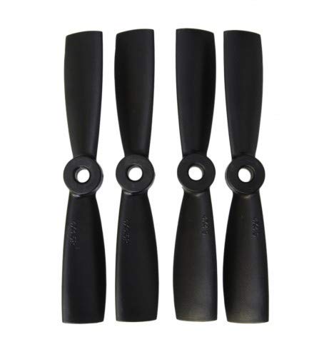 Gemfan 2 STK. Zweiblatt Propeller 4 x 4,5" Bull Nose Links und Rechts Farbe Schwarz von Gemfan