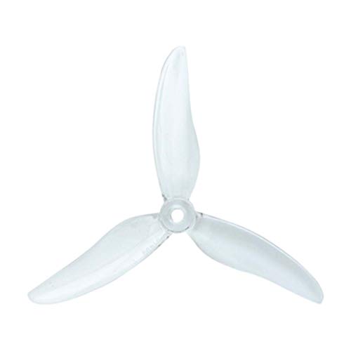 Gemfan 2Pairs Hurricane 51499 5 Zoll 3-Blatt CW CCW Propeller Tri-Blade Requisiten für 2306 2207 Motor RC Multicopter (Transparent) von Gemfan