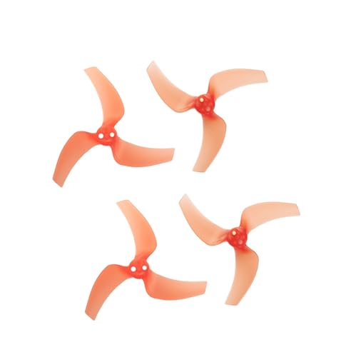 Gemfan 3032 3-Blades Propeller CW CCW PC Paddel für RC Drohne Quadcopter Zubehör DIY Teile (Orange) von Gemfan