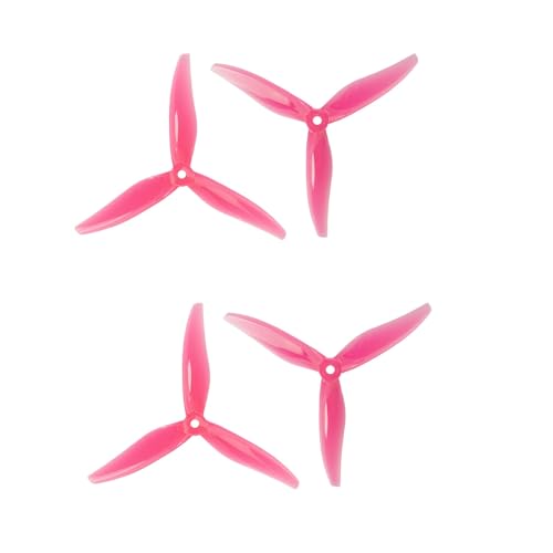 Gemfan 5129 CW CCW Propeller 5mm 3-Blades Paddle for Quadcopter Drone DIY Parts (Pink) von Gemfan