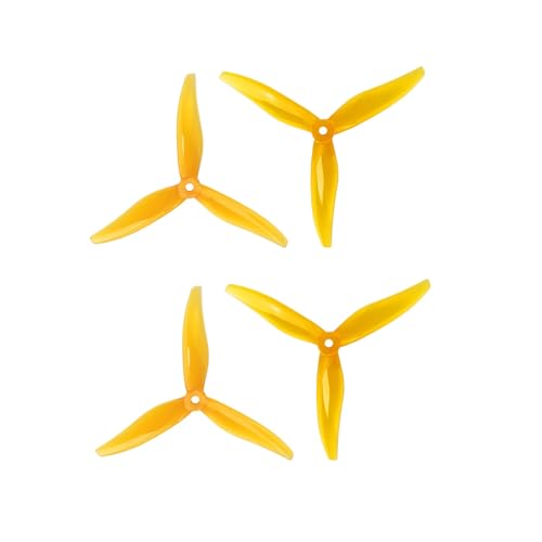 Gemfan 5129 CW CCW Propeller 5mm 3-Blades Paddle for Quadcopter Drone DIY Parts (Yellow) von Gemfan