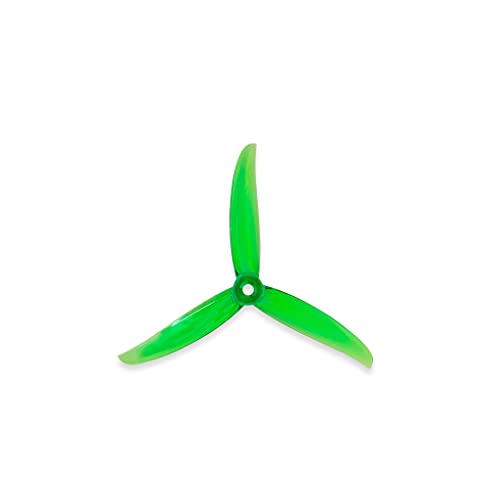 Gemfan 5136 Propeller mit drei Flügeln: 2 CCW 2 CW Propeller – Racing Drohne mehrfarbiges Quadcopter-Rahmen-Set, zwei Vorder- und Rückwärtsgang, Grün von Gemfan