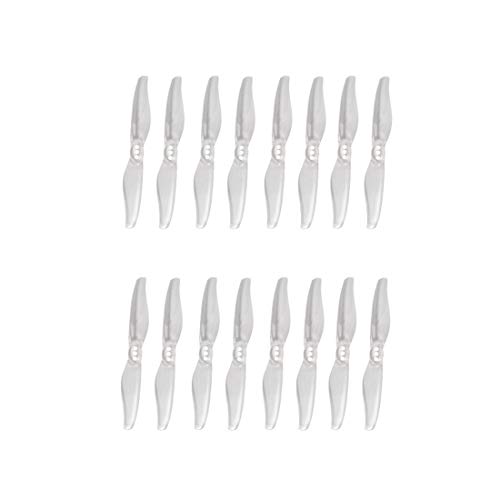 Gemfan 8 Paare Hurricane 3018 3x1,8 3-Zoll-2-Paddel-Propeller 1,5 mm / 2,0 mm Loch-T-Halterung für RC Drone FPV Racing Zahnstocherrahmen (1.5mm Transparent) von Gemfan