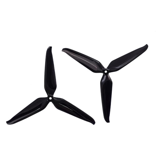 Gemfan 8145 3-Blade Propeller PC Paddel für RC Drohne Quadcopter DIY Ersatzteil (Schwarz 1Paar) von Gemfan