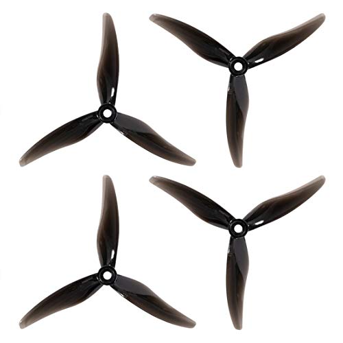 Gemfan Hurricane 51477 3-Blatt-Propeller CW CCW Paddel für 2206-2407 Motor DIY RC Racing Drohne (Schwarz) von Gemfan