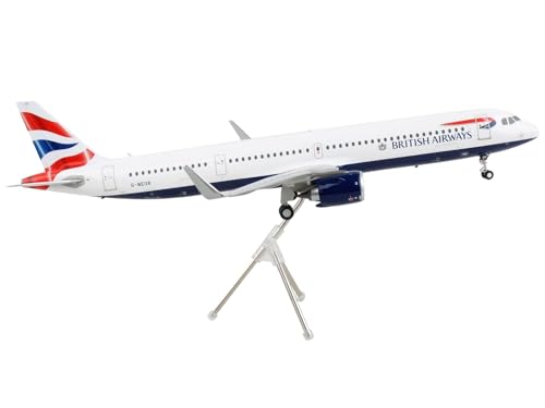 Gemini Jets G2BAW1128 Airbus A321neo British Airways G-NEOR Scale 1:200 Flugzeugmodell, Weiß von GeminiJets