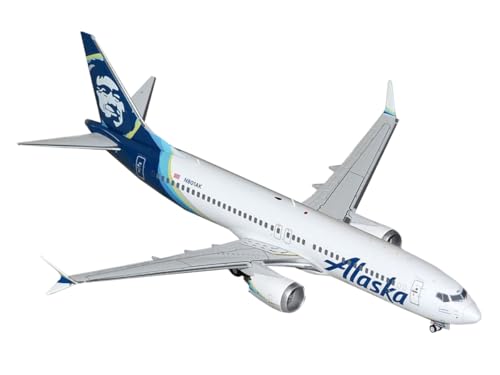 GeminiJets Boeing 737-MAX8 Alaska N801AK 1:200 Modellflugzeug von GeminiJets