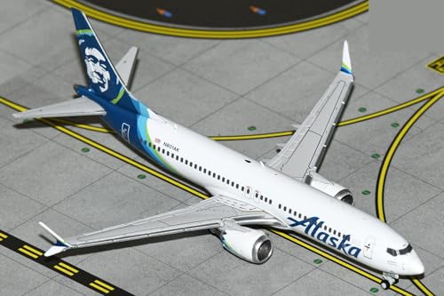 GeminiJets Boeing 737-MAX8 Alaska N801AK 1:400 Modellflugzeug von GeminiJets