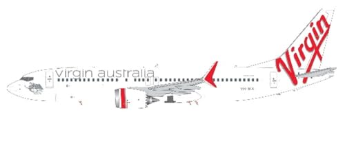 GeminiJets Boeing 737-MAX8 Virgin Australia VH-8IA 1:200 von GeminiJets