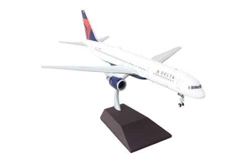 GeminiJets Boeing 757-200 Delta N683DA 1:200 Metall-Modellflugzeug, Weiß, Maßstab 1:200, Erwachsene, Unisex von GeminiJets