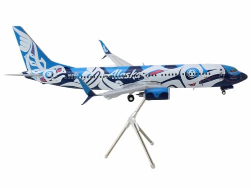 GeminiJets G2ASA1246F Alaska Airlines Boeing 737-800 Salmon People (Flaps Down) N559AS; Maßstab 1:200 von GeminiJets