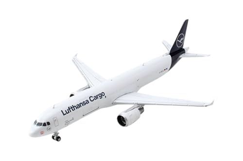 GeminiJets Airbus A321-200P2F Lufthansa Cargo D-AEUC 1:400 Metall-Modellflugzeug, 11 cm x 9 cm x 3 cm, Unisex, Erwachsene von GeminiJets