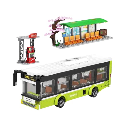 General Jim's Green City Bus MOC 814 Qualitätsbaustein Modulares Bauset für Erwachsene und Jugendliche von General Jim's