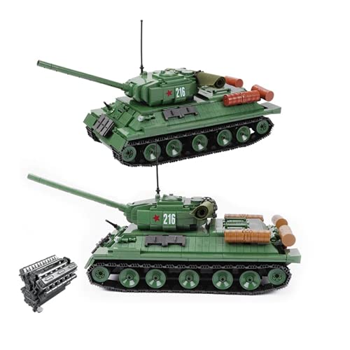 General Jim's Military Themed WW2 Building Blocks Tank Sets for World War 2 Brick Building Enthusiats (T-34 Tank) von General Jim's