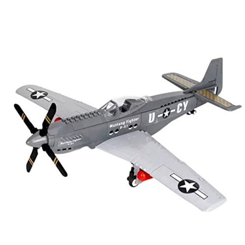 General Jim's P-51 Military Mustang Flugzeug Bausteine Flugzeug - WW2 World War 2 Brick Building Set - Fighter Bomber Jet for WWII Brick Building Enthiusiasts von General Jim's