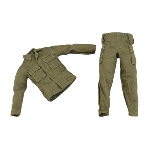 1/12 Miniatur-Kleidung, Jacke, Hose, modisches Zubehör, männliche Figur, Puppenkleidung, Uniform für 15,2 cm große männliche Figuren von Generic