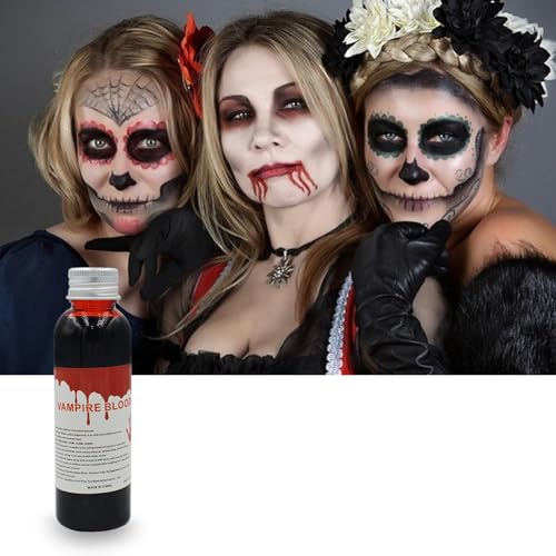 1/2 Fl Oz Kunstblut Für Kostüme - Kunstblut 0,5 L Kanister I Perfekt Für Halloween, Film Und Theater I Echtes Fake Blood 500 Ml I Halloween Blut Für Kostüme Und Deko I Auswaschbares Kunstblut Kleidung von Generic