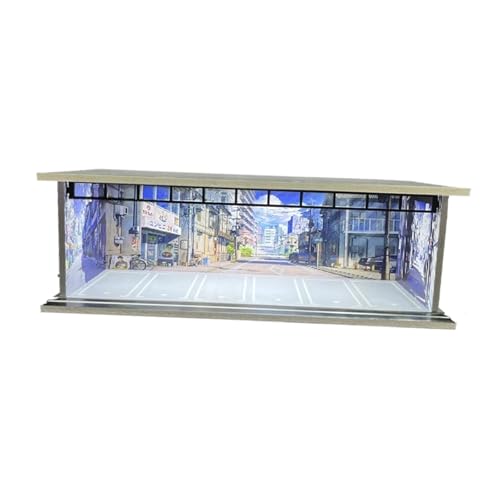 1/64 Modellauto Vitrine Garage Diorama Sammlerstück Geschenk Miniatur Szene Modell, Style C 1/64 Modellauto Vitrine Garage Diorama Sammlerstück Geschenk Miniatur Szene Modell, Style C von HuadaXtai