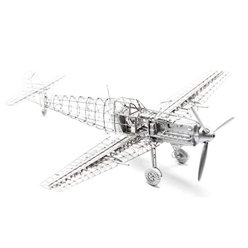 1/72 Flugzeugmodellbausatz, Flugzeug-Puzzle-3D Metallpuzzle Bausatz, kreativ Erwachsene (Bf-109E4 Fighter) von Generic