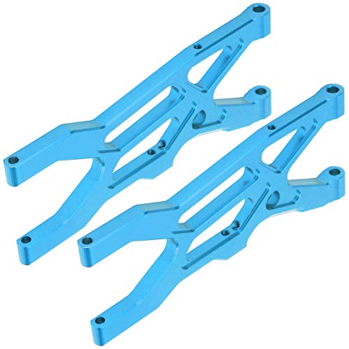 1 Paar RC Aluminiumlegierung Vorne Unten Querlenker Passend für ARRMA 1/10 Ferngesteuertes Auto (Blue) von Generic