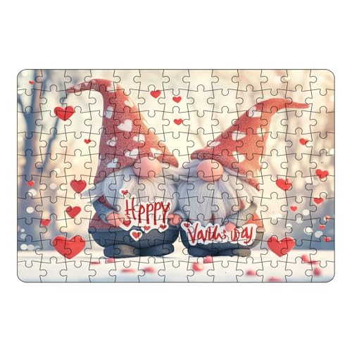 130-teiliges Herz-Puzzle-Set zum Valentinstag. Herzförmige Puzzles zum Valentinstag für Kinder. Lernpuzzles, ideal für den Spieleabend mit der Familie (K) RKh189 (White, 21X30) von Generic