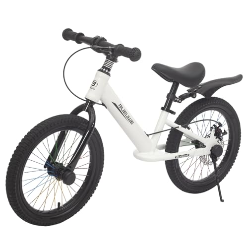 16 Zoll Laufrad für große Kinder | Trainingsfahrrad ohne Pedale mit Scheibenbremse | Ständer | Schutzbleche | Farbige Speichen | Kinderlaufrad ab 4-8 Jahre Jungen Mädchen,Weiß 16 Zoll Laufrad für große Kinder | Trainingsfahrrad ohne Pedale mit Scheibenbremse | Ständer | Schutzbleche | Farbige Speichen | Kinderlaufrad ab 4-8 Jahre Jungen Mädchen,Weiß von Generic