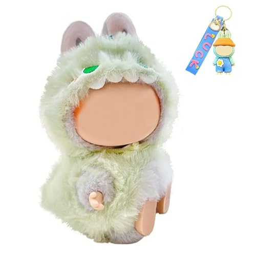 Dinosaurier Kostüm für 15-17cm Sammelfiguren | Grünes Dino Plüsch Outfit als Kleidung für Art Toys & Künstlerpuppen | Inkl. Limitiertem Anhänger (Nur Kleidung) Dinosaurier Kostüm für 15-17cm Sammelfiguren | Grünes Dino Plüsch Outfit als Kleidung für Art Toys & Künstlerpuppen | Inkl. Limitiertem Anhänger (Nur Kleidung) von Generic