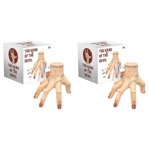 2 Stück Halloween-Animatronische Kriechende Hand – Elektrische Hand mit Ton & Licht, Fake-Hand-Requisite, Halloween-Deko, Schreibtisch-Deko, Geschenk für Spukhaus, Wednesday-Kostüm 2 Stück Halloween-Animatronische Kriechende Hand – Elektrische Hand mit Ton & Licht, Fake-Hand-Requisite, Halloween-Deko, Schreibtisch-Deko, Geschenk für Spukhaus, Wednesday-Kostüm von Generic