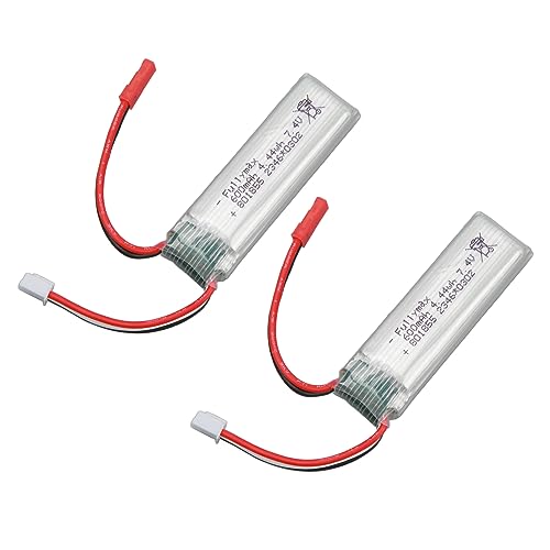 2 Stück RC Flugzeug Lithium Batterie, 7,4 V 600 MAh RC Flugzeug Ersatzbatterien für WLtoys XK A280 RC Flugzeug von SPYMINNPOO