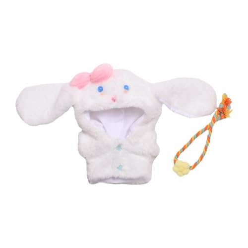 20cm Puppenkleidungsset Puppenkleidung mit Kapuze Verkleiden Sie Ihre Eigene Puppe Cartoon Verkleiden Sie Sich Puppenzubehör Outfit Rucksack Set, Hund von Generic