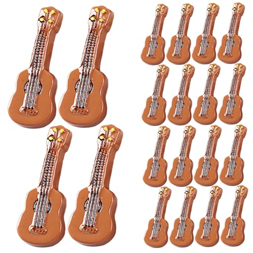 20pcs Miniaturgitarre 1,4 -Zoll Tiny Gitarre Model Realistic Dollhouse Gitarre Harz Mini Gitarre Desktop Musikinstrumentmodell für Dollhouse -Dekorationen. von Generic