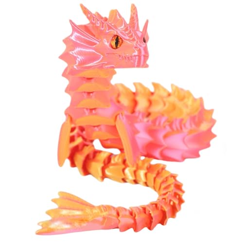 3D-Gedruckter Drache, 3D-gedrucktes -Zappelspielzeug | Spielzeug mit beweglichen Gelenken - Drachenmodell mit drehbaren Gelenken für Mädchen, Kinder, Freunde, Kinder, Familie von Generic