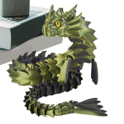 3D-Gedruckter beweglicher Drache, Zappelspielzeug mit beweglichem ,Spielzeug mit beweglichen Gelenken - Drachenornament mit beweglichen Gelenken für Kinder, Familie, Kinder, Freunde, von Generic