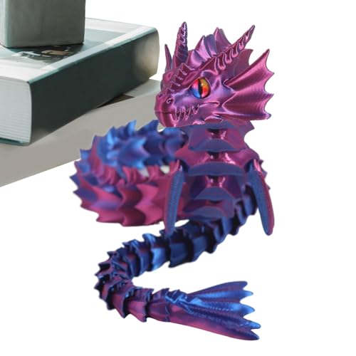 3D-Gedruckter beweglicher Drache, Zappelspielzeug mit beweglichem , 3D-Gedruckter beweglicher Drache, Ornament mit beweglichen Gelenken für Kinder, Familie, Kinder, Freunde, von Generic