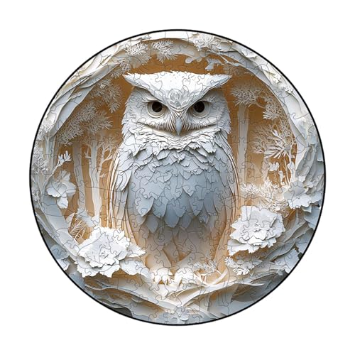 3D -Holzeulen -Puzzle | 150 Tierförmiges hartes Puzzle für Erwachsene | Bildungsvogel -Puzzlespiel für Teenager, Thanksgiving, Stress Home Decor Spielzeug 3D -Holzeulen -Puzzle | 150 Tierförmiges hartes Puzzle für Erwachsene | Bildungsvogel -Puzzlespiel für Teenager, Thanksgiving, Stress Home Decor Spielzeug von Generic