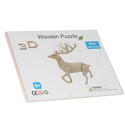 3D-Holzpuzzles, 3D-Puzzles, 3D-Puzzle, Erleuchtung, Denksportaufgaben, Pädagogische STEM-Spielzeugtiere, Bundle-Set für Erwachsene Männer (#4) von Generic